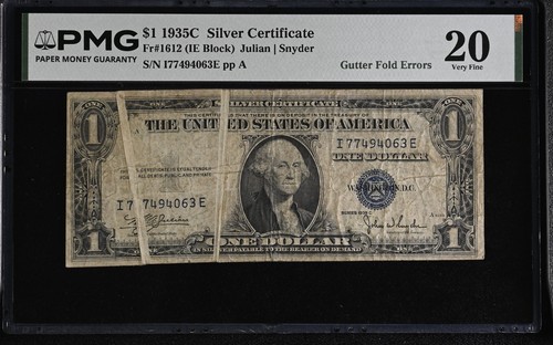 1935c silver certificate - 1935c, $1